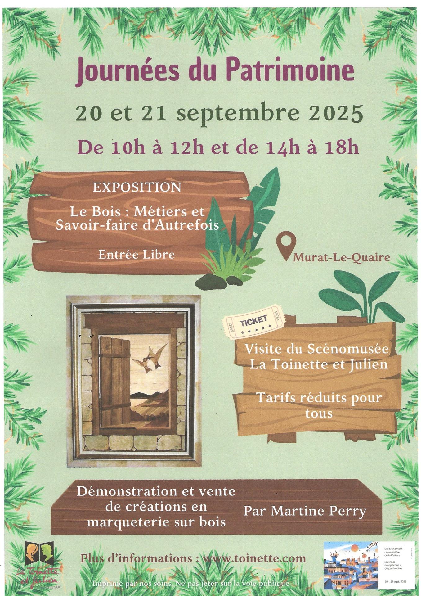 Journees du patrimoine 20 21 septembre 2025